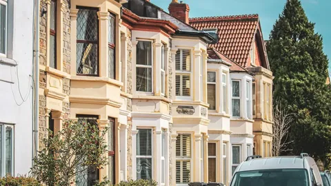 A terraced street of homes, the kind of property a trade works on.